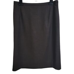Escada Miss Jackson's Brown Wool Mohair Blend Career Pencil Skirt Size 40 Medium